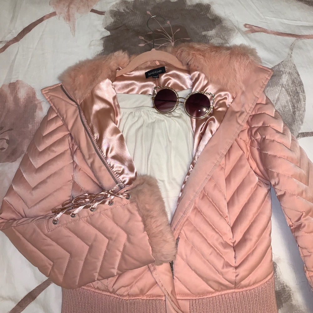 Bebe silk coat